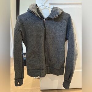 LULULEMON Scuba classic grey fleece zip up sweater (S)